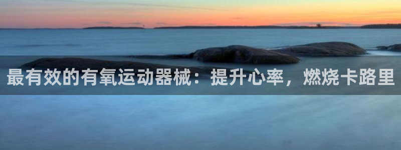 凯时国际官方版：最有效的有氧运动器械：提升心率，燃烧