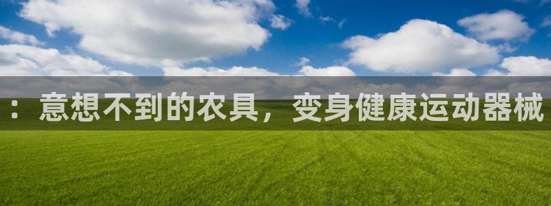 尊龙d88官网登录下载：：意想不到的农具，变身健康运