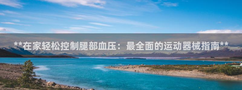 尊龙凯时logo：**在家轻松控制腿部血压：最全面的