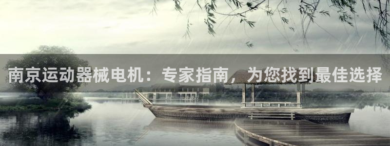 尊龙凯时取款不成功：南京运动器械电机：专家指南，为您