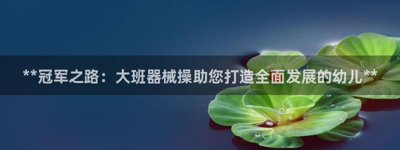 尊龙官网在哪里：**冠军之路：大班器械操助您打造全面