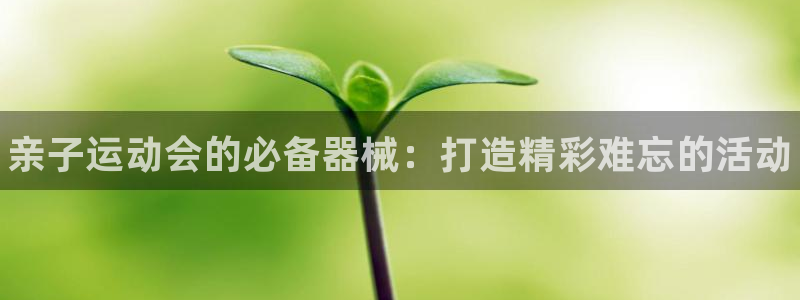 尊龙凯时代理佣金发不发：亲子运动会的必备器械：打造精